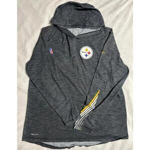 Nike Dri-Fit NFL Pittsburgh Steelers Longsleeve Performance T-Shirt Size Large